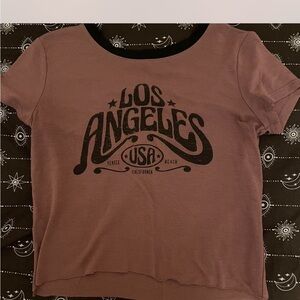 Los Angeles Graphic Tee - Brown
